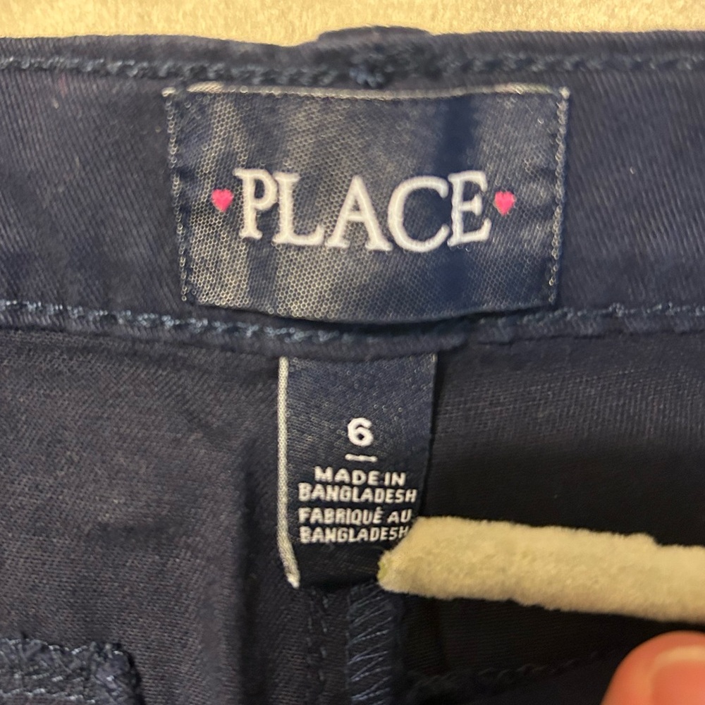 The Children's Place Girls Uniform Stretch Chino Shorts - Lot of 2 - Picture 5 of 5